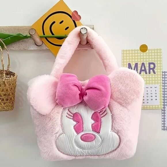 Disney Minnie Mouse Plush Purse Handbag Crossbody - Picture 1 of 2